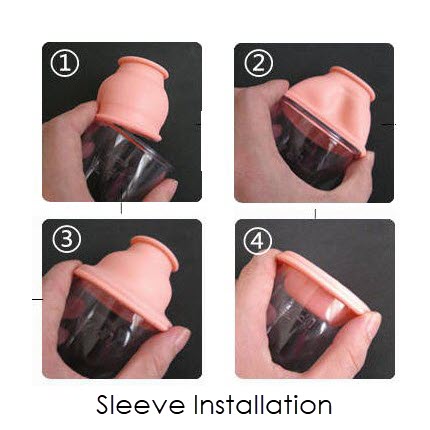 penis pump-sleeve installation