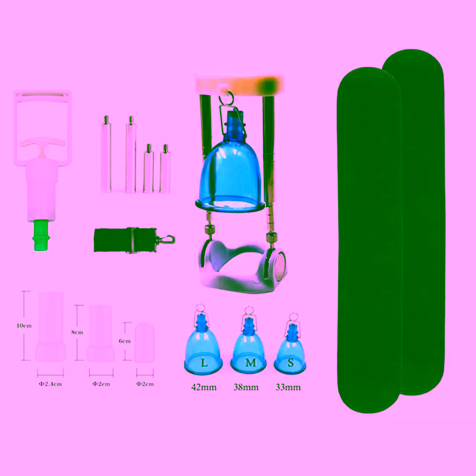 Pro Vacuum Cup Penis Extender Traction Stretcher Device System 1 Vacuum Penis Extender & Stretcher Device