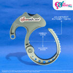 MegaBuilder penis clamp, adjustable ratchet teeth, 28mm-50mm girth range.