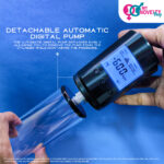 Detachable Flarred Base Fitted Cylinder Digital Calibrated Electric Penis Pump